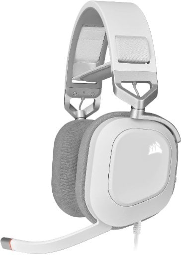 Corsair HS80 50mm Dolby Audio 7.1 RGB Wired PC Gaming Headset (White) Deal