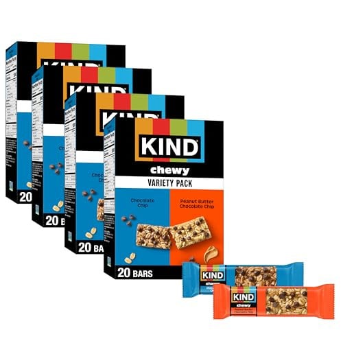 KIND Granola Chewy Bars Variety Pack 4-Pack 20-Count Deal
