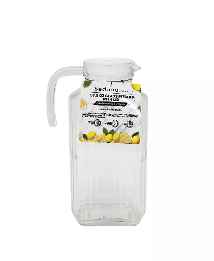 57.5-Oz Sedona Glass Pitcher (Clear)