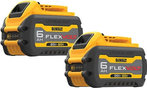 DEWALT 20V/60V FlexVolt 6.0Ah Power Tool Battery, 2-Pack