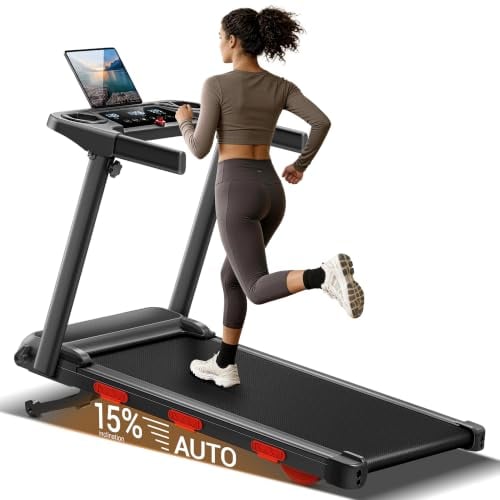 LONTEK 15% Auto Incline Folding Treadmill w/ 3.0HP Motor Deal
