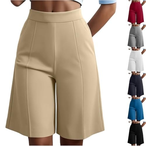 Bermuda Casual Wide Leg Dress Shorts Deal