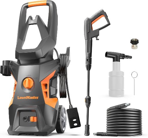 LawnMaster LT306-1800C Electric Pressure Washer 1.4 GPM 2100 Max PSI