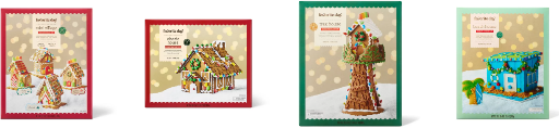 Various Gingerbread House Kits