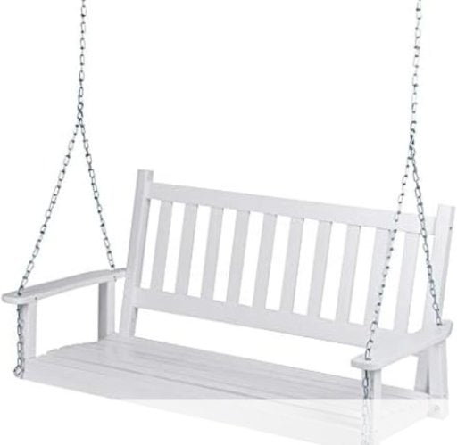 Shine Company Maine 54" Wood Porch Swing with Chains Deal