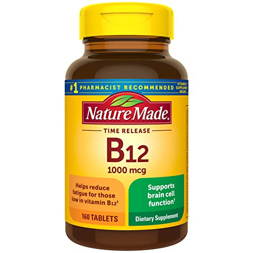 Nature Made Vitamin B12 1000 mcg Time Release Tablets 160-Count
