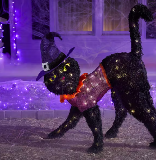 Home Accents Holiday 3.5 FT Halloween Classics LED Black Cat Deal
