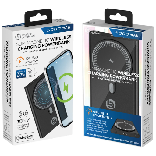 Magnetic Wireless Charging Power Banks 2-Pack   Deal