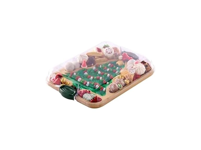 Farberware Bamboo Cutting Board w/ Clear Locking Lid 11"x14" Deal