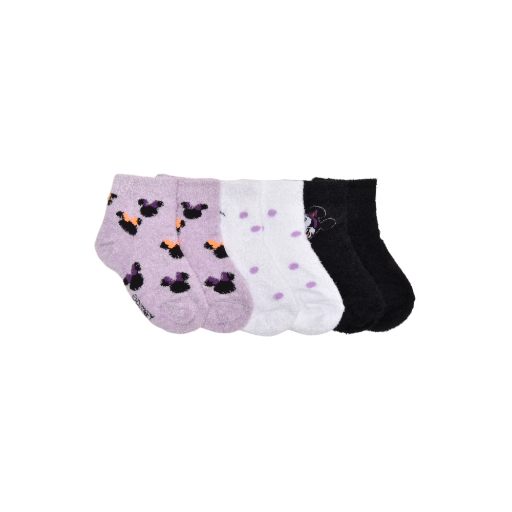 Minnie Mouse Infant Toddler Cozy Crew Socks 3-Pack