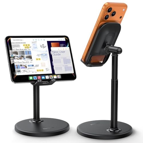 Lamicall Adjustable Cell Phone & Tablet Desk Stand (Black) Deal