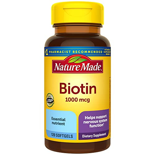 Nature Made Biotin Softgels Supplement 120-Count 1000mcg