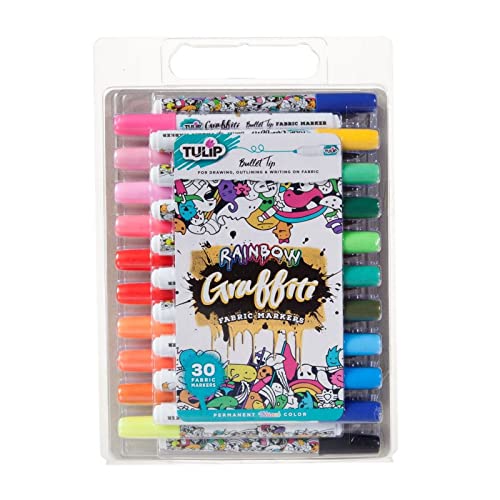 TULIP Graffiti Fabric Markers 30-Pack