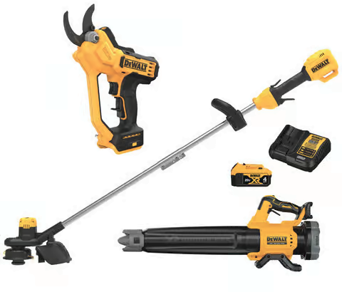 DEWALT 20V MAX XR Brushless String Trimmer Blower Kit with 20V 1-1/2 in. Cordless Pruner