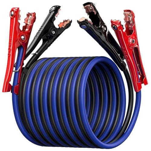 Heavy Duty Jumper Cables 4 Gauge 20 Feet 600Amp