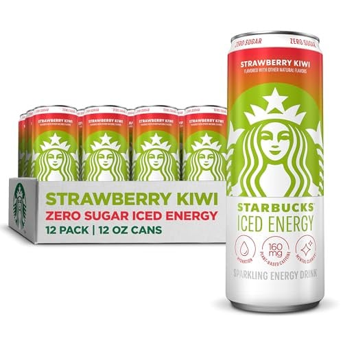 Starbucks Zero Sugar Energy Drink Strawberry Kiwi 12-Pack Deal