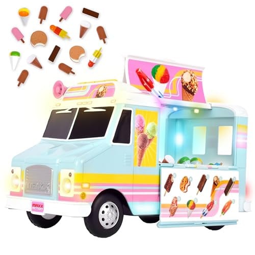 Maxx Action 12” Ice Cream Food Truck 16 Pieces
