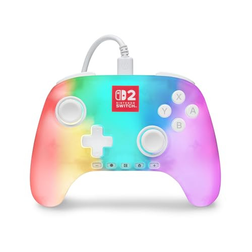 PowerA Advantage Wired Controller for Nintendo Switch 2 (Lumectra - White)