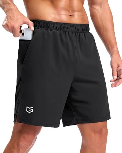 G Gradual Men's Athletic Shorts w/ 2-Pockets & 2-Zipper Pockets (5"/7"/9" Inseam) Deal
