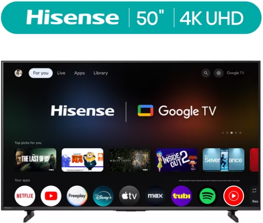 Hisense 50 inch 4K UHD Google TV