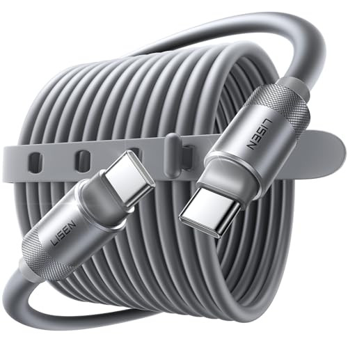 LISEN 10' 100W Silicone USB C to USB C Fast Charging Cable