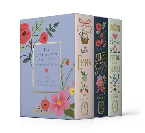 Jane Austen A Puffin in Bloom Gift Set: Pride & Prejudice, Emma & Sense and Sensibility
