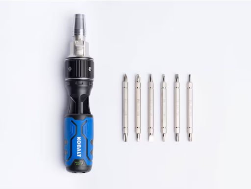 Kobalt 12-in-1 Double Drive 7-Piece 3-1/2-in Ratcheting Multi-Bit Screwdriver Set