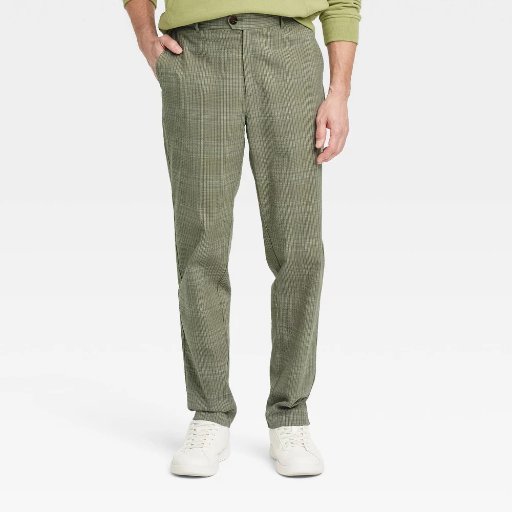 Houston White Plaid Straight Suit Pants