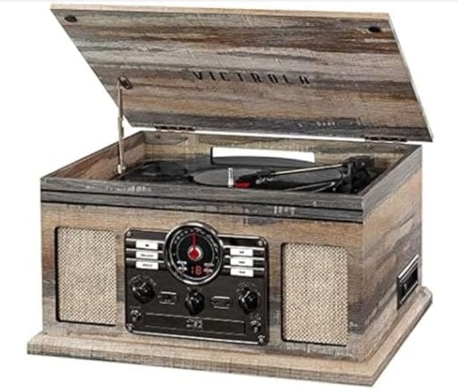 Victrola The Quincy 6-in-1 Bluetooth Record Player & Multimedia Center Deal