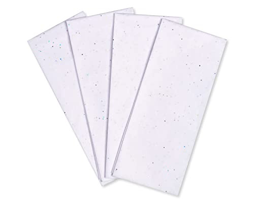 Papyrus Sparkly White Gift Tissue Paper with Iridescent Dots, 4 Sheets