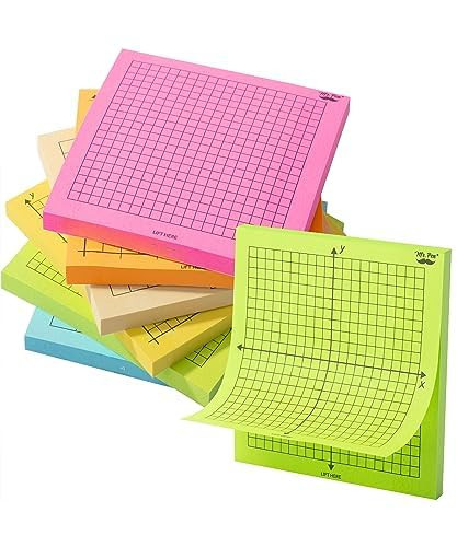 Mr. Pen Graph Paper Sticky Notes 6 Pads
