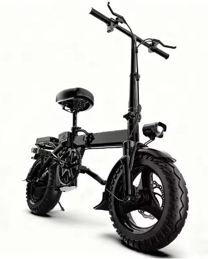 ZEFIORA Z10 Adult Foldable 2-Seat Electric Bike 1000W 48V 10AH 14" Pneumatic All-Terrain Tires Deal
