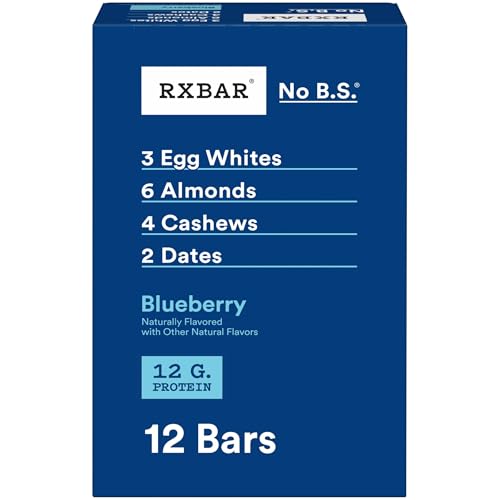 RXBAR Protein Bars, Blueberry, 12-Count