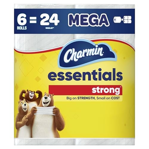 Charmin Essentials Strong Toilet Paper Mega Rolls 6-Pack 429-Sheets Deal