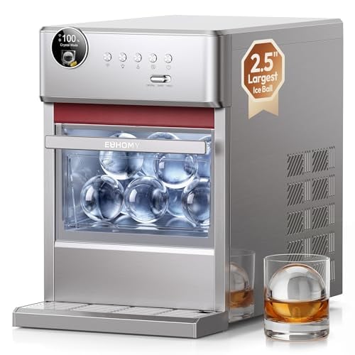 EUHOMY 2.5" Clear Ice Ball Maker Countertop with Remote App Control Deal