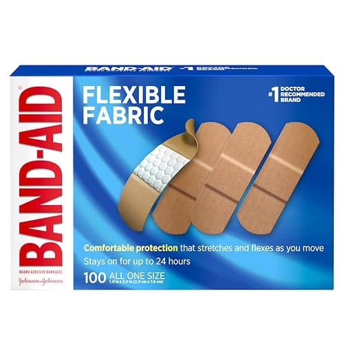 Band-Aid Brand Flexible Fabric Adhesive Bandages 100-Count 3" x 1" Deal