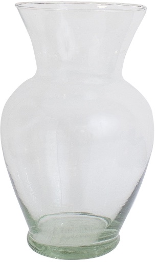 5" Clear Iridescent Flower Vase