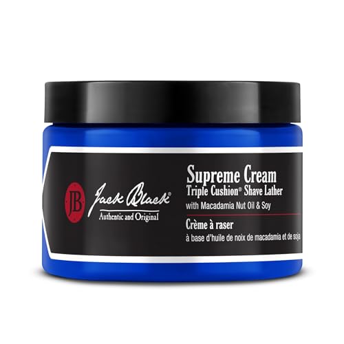 Jack Black Supreme Cream Triple Cushion Shave Lather Shaving Cream 9.5 Fl Oz Deal