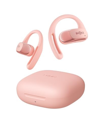 SHOKZ OpenFit Air Open-Ear Headphones True Wireless Earbuds, Pink Deal