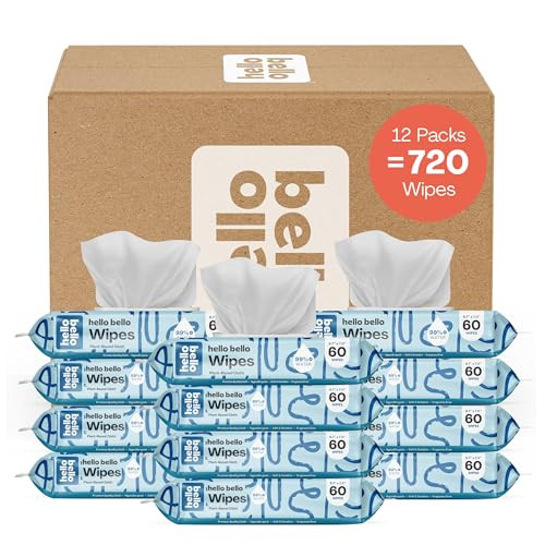 Hello Bello Extra Gentle Unscented Baby Wipes 720 Count