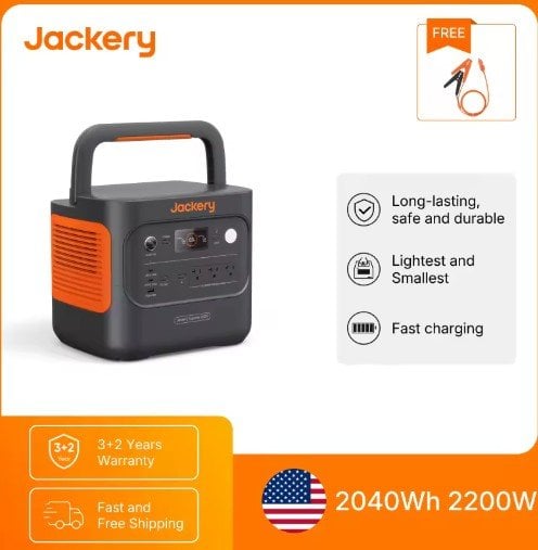 Jackery Explorer 2000 v2 2040Wh Portable Power Station 2200W AC Output Deal