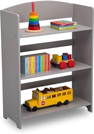 Delta Children MySize Bookshelf - Greenguard Gold Certified, Grey Deal