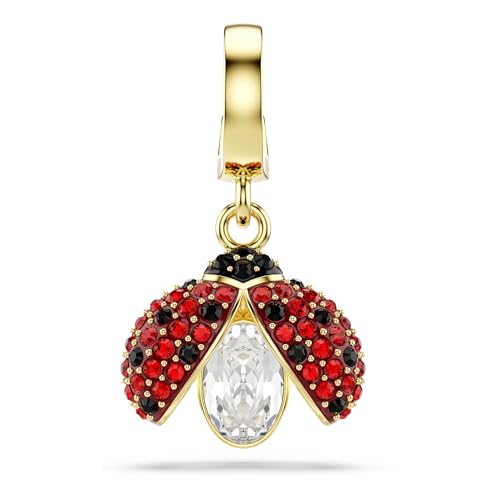 Swarovski Ladybug Charm, Mixed Cuts, Red, Gold-tone plated Deal