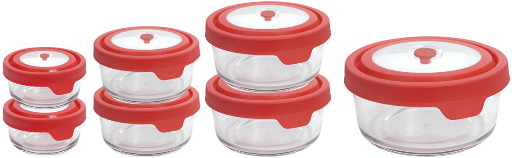 Anchor Hocking 14 Piece Trueseal Glass Food Storage Bowls with Lids
