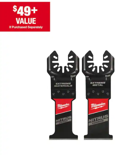 Milwaukee Nitrus Carbide Extreme Materials Blade 2-Pack