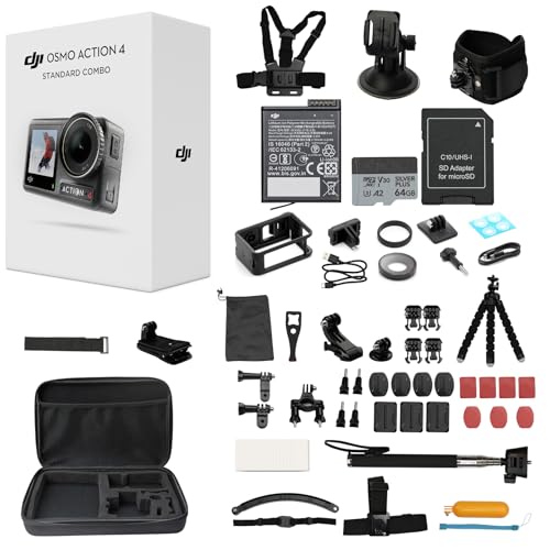 DJI Osmo Action 4 Waterproof Action Camera Bundle with 64GB Card Deal