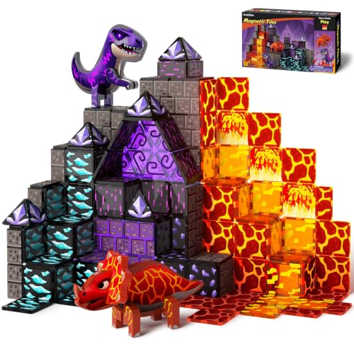 GobiDex Dinosaur Magnetic Tiles Set