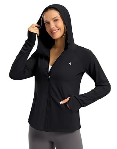 SANTINY Women's UPF 50+ Zip-Up Hoodie Deal