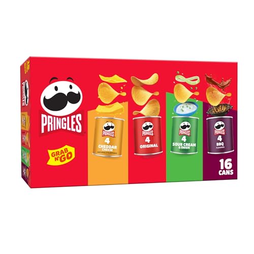 Pringles Potato Crisps Grab N' Go Variety Pack (16 Cans) Deal