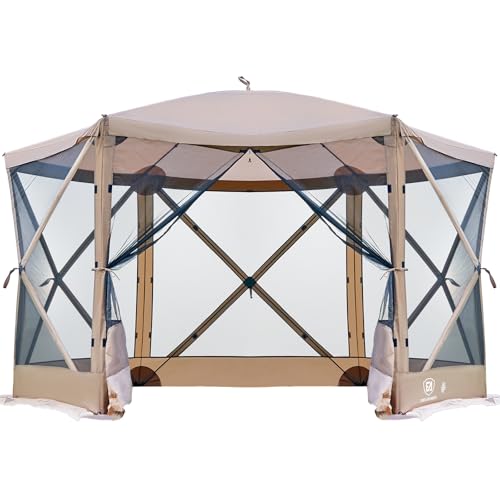 EVER ADVANCED Pop Up Gazebo Screen House Tent 11.5 ft Deal